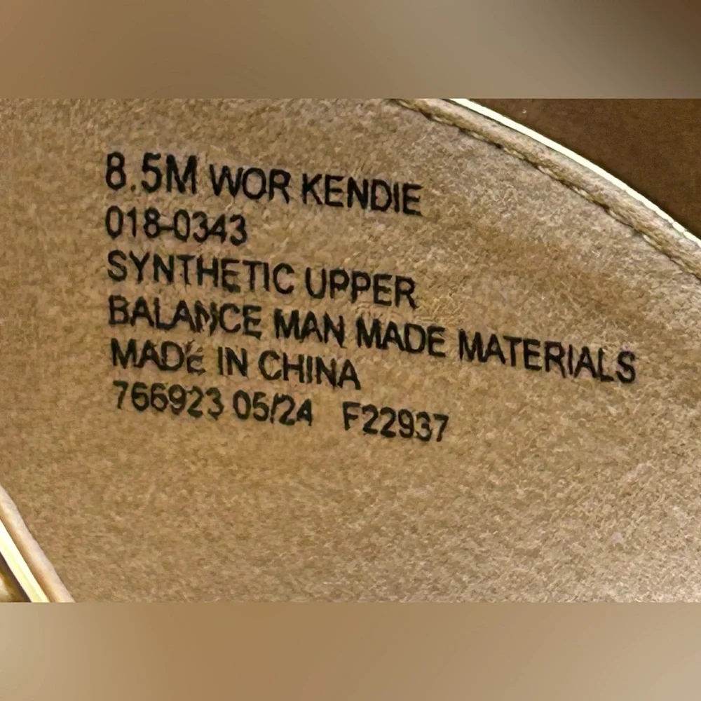 Worthington Kendie Metallic Gold Pointed Toe Women’s Flats Sz 8.5M New With Tag - Picture 8 of 9